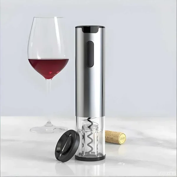 Electric wine opener with stainless steel tube housing