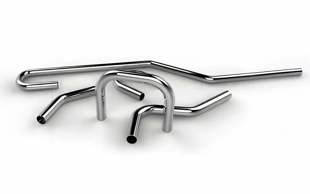 Bendable stainless steel tubes for faucet spouts