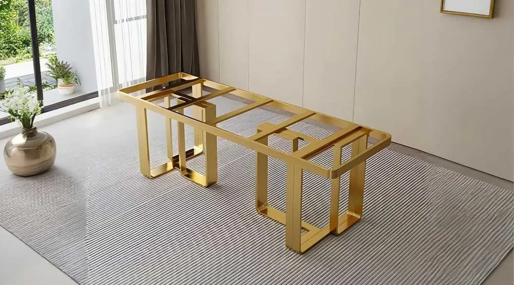 Stainless steel tubes for tables desks and support frames