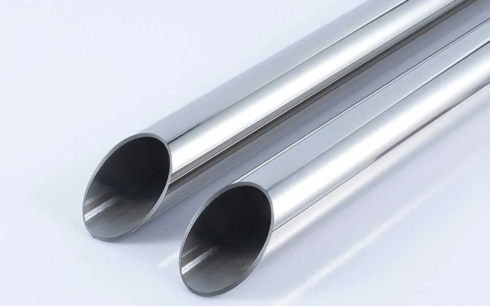 Mirror polished stainless steel tube surface finish