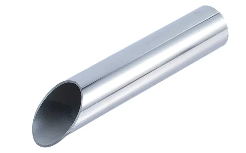 Polished stainless steel tube for cleanroom-ready racks