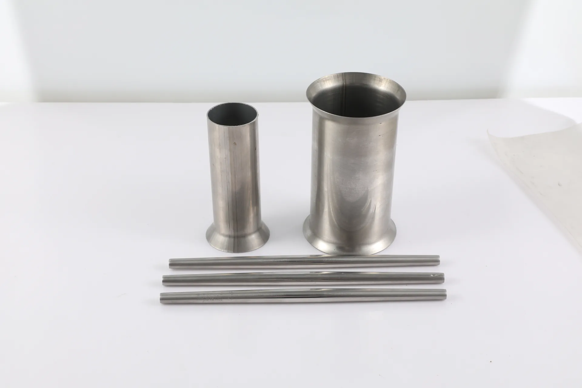 Stainless steel tube and formed end components for downstream assembly